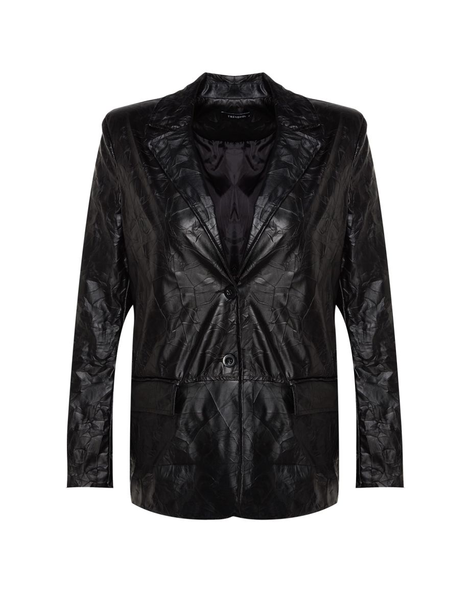 The limited faux deals leather jacket