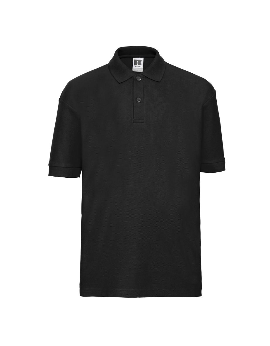 Russell Childrens/Kids Polo Shirt - Black