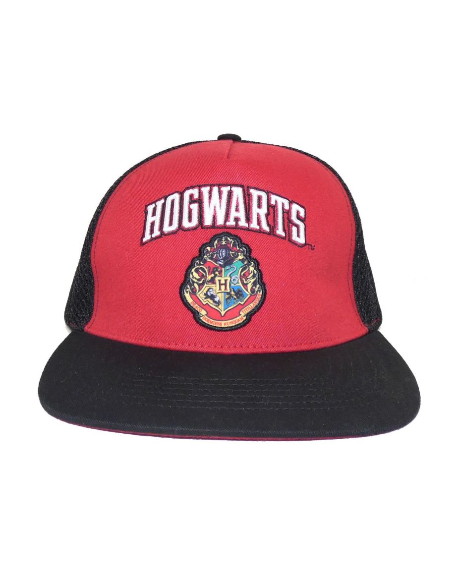 Harry Potter College Hogwarts Snapback Cap - Red/Black