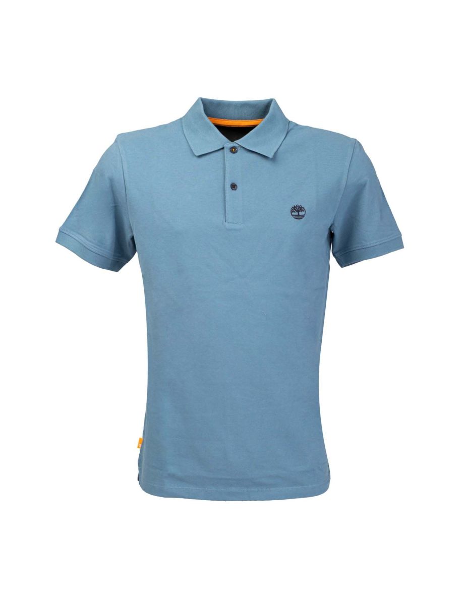 Men's Timberland Stretch Polo Shirt in Blue