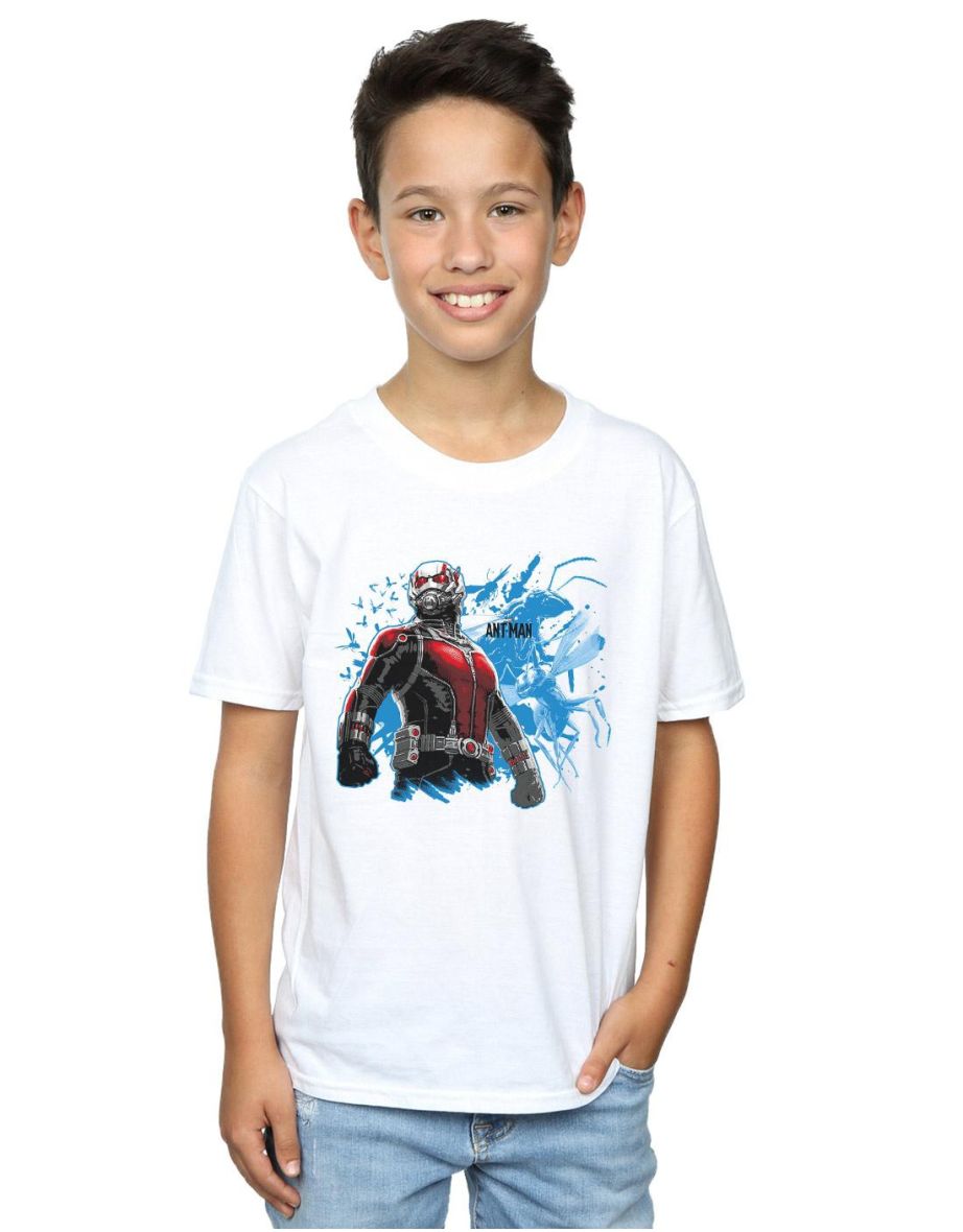 Marvel Boys Ant-Man Standing T-Shirt - White