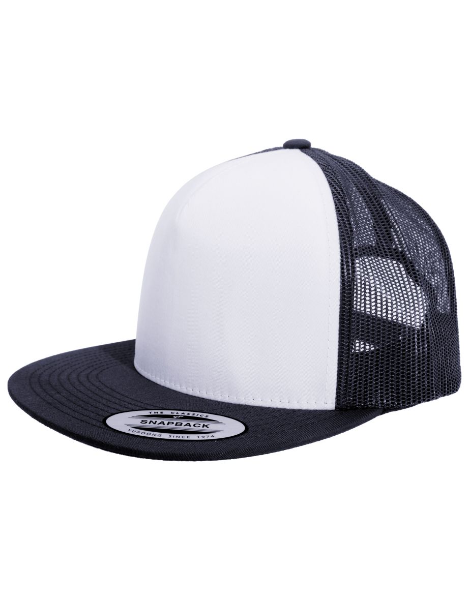 Yupoong Flexfit Unisex Classic Trucker Snapback Cap - Navy/White/Navy
