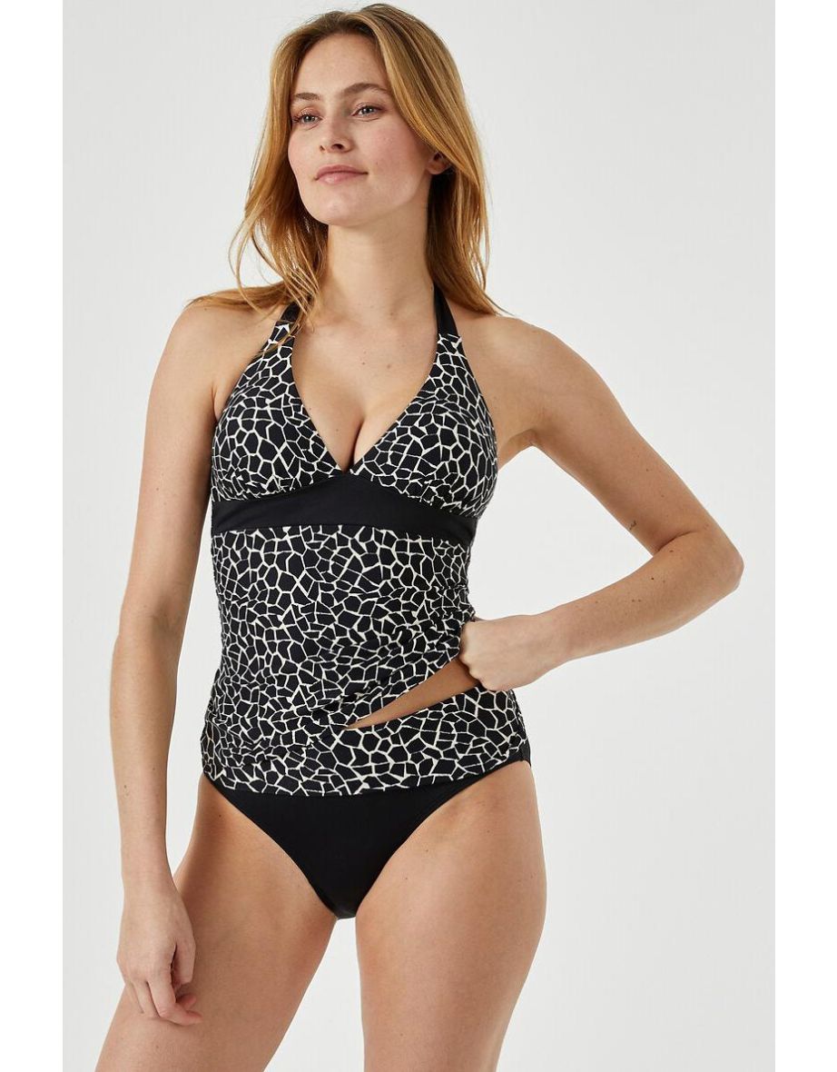 Animal Print Tankini Top