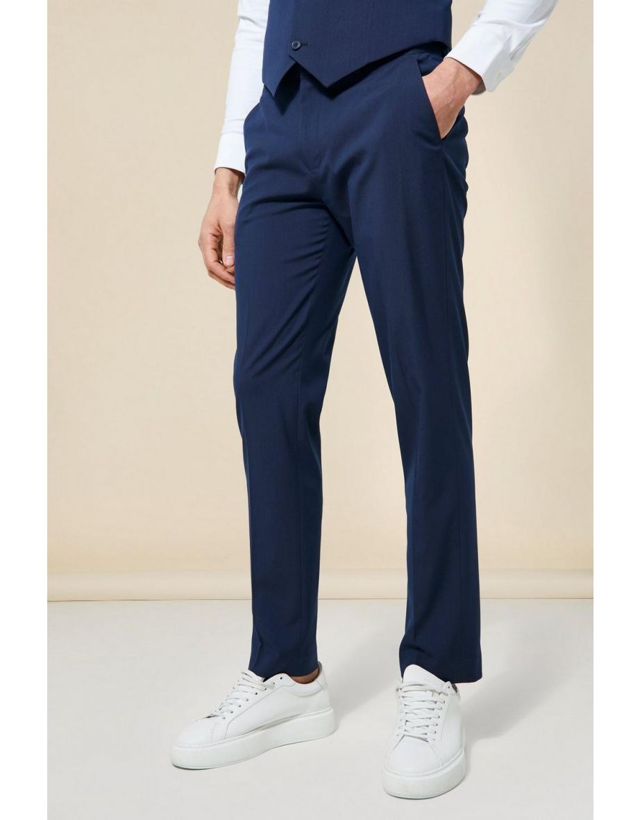Slim Suit Trousers - navy