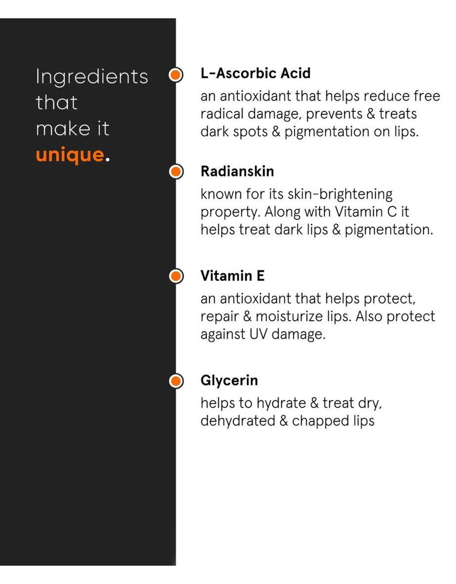 L-Ascorbic Acid 08% Lip Treatment Balm - 1