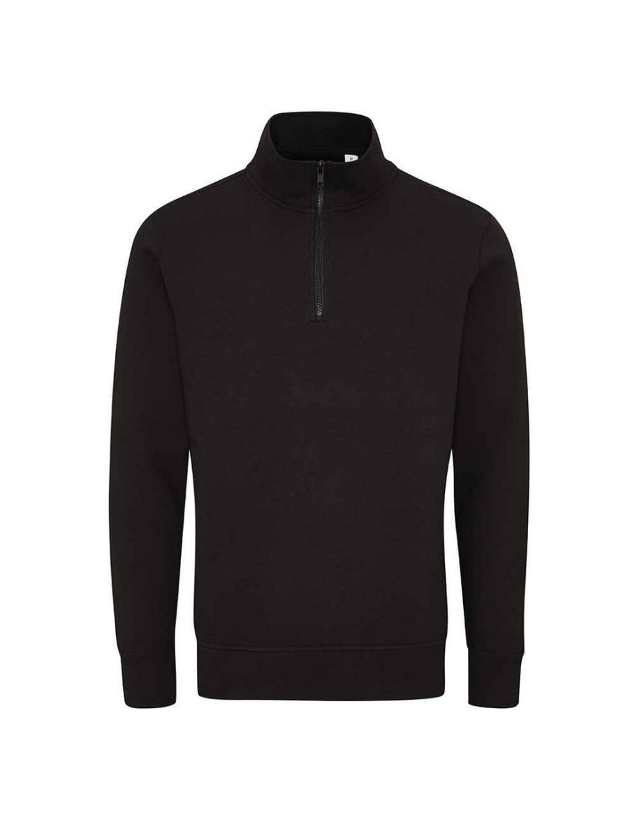 Mantis Unisex Adult Quarter Zip Sweatshirt - Black