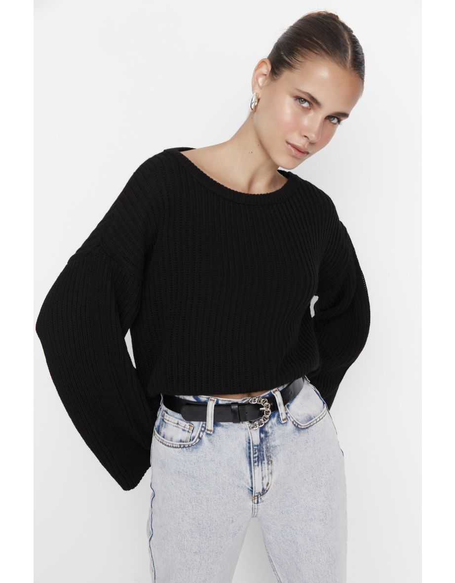Sweater - Black - Oversize