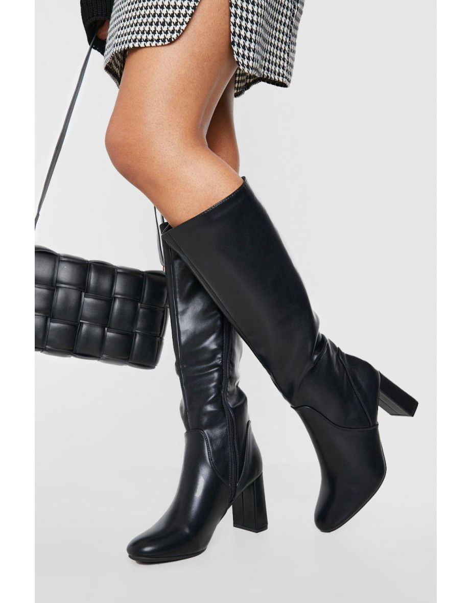 Pu knee high boots best sale