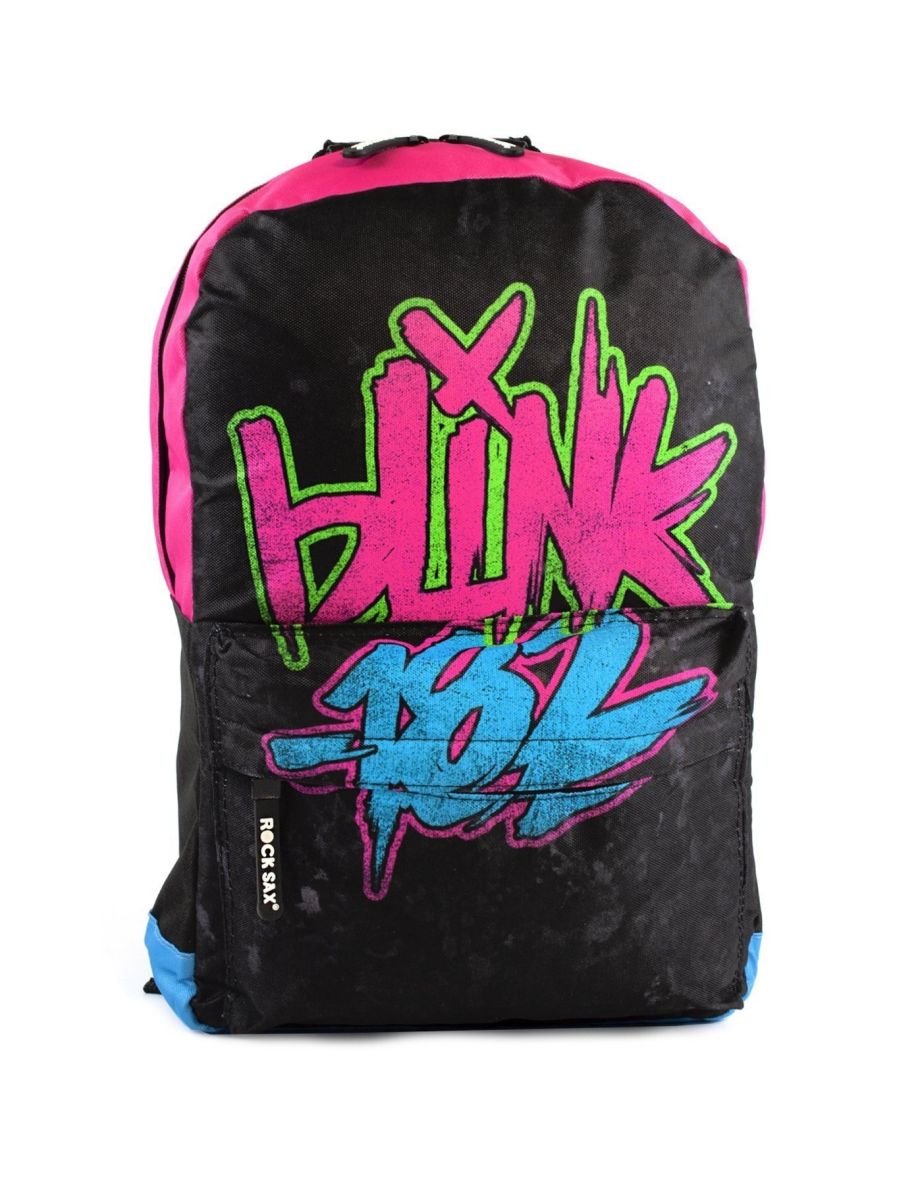 Rock Sax Blink 182 Backpack - Black/Pink/Blue - 2