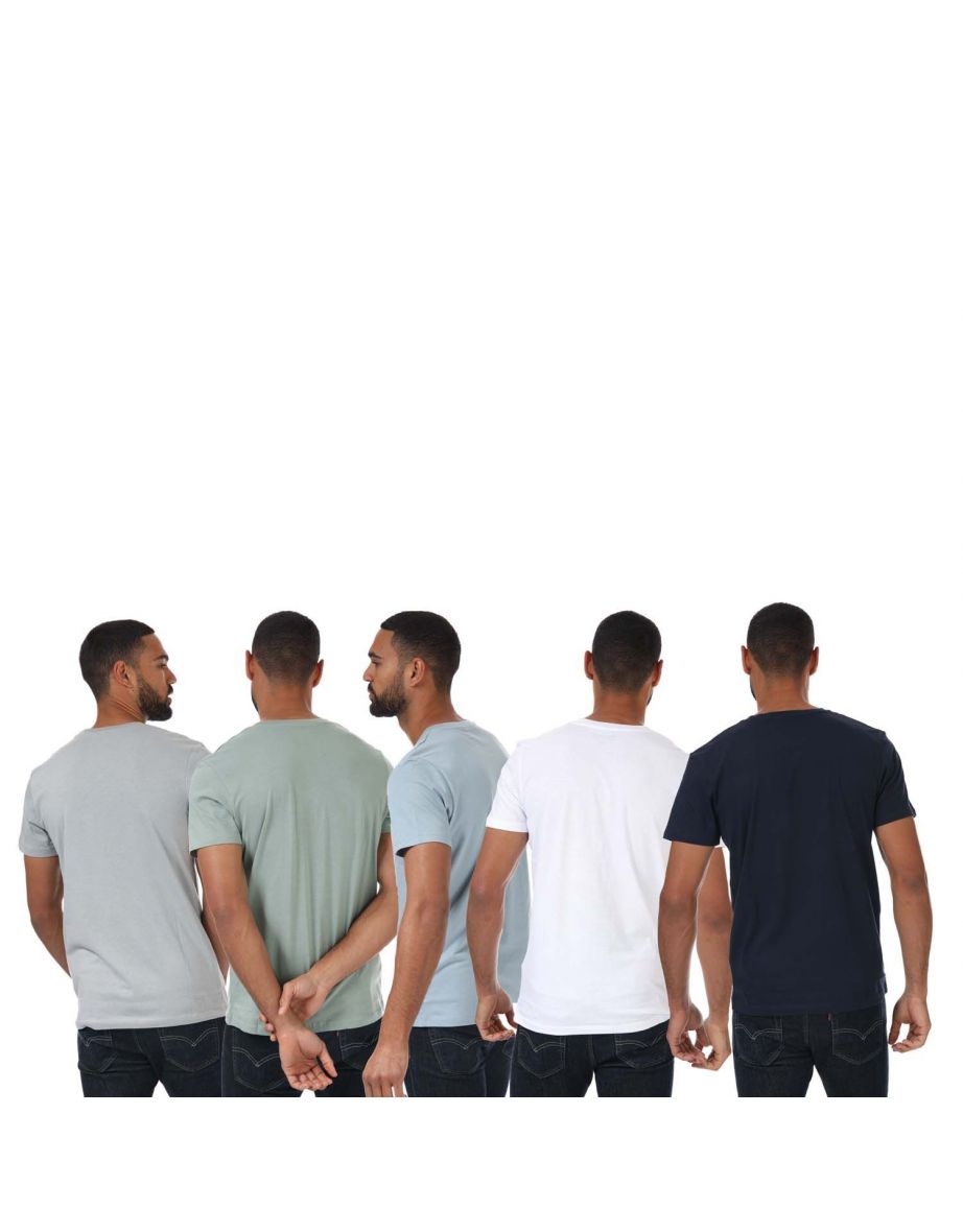 Men's Jack Jones Jack 5 Pack T-Shirts in other