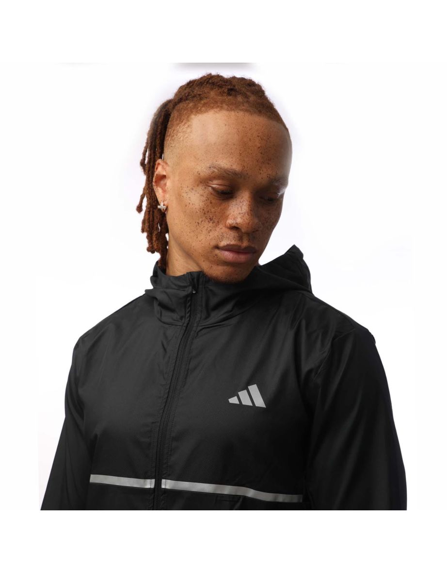Men's adidas Own The Run Jacket in Black - 3