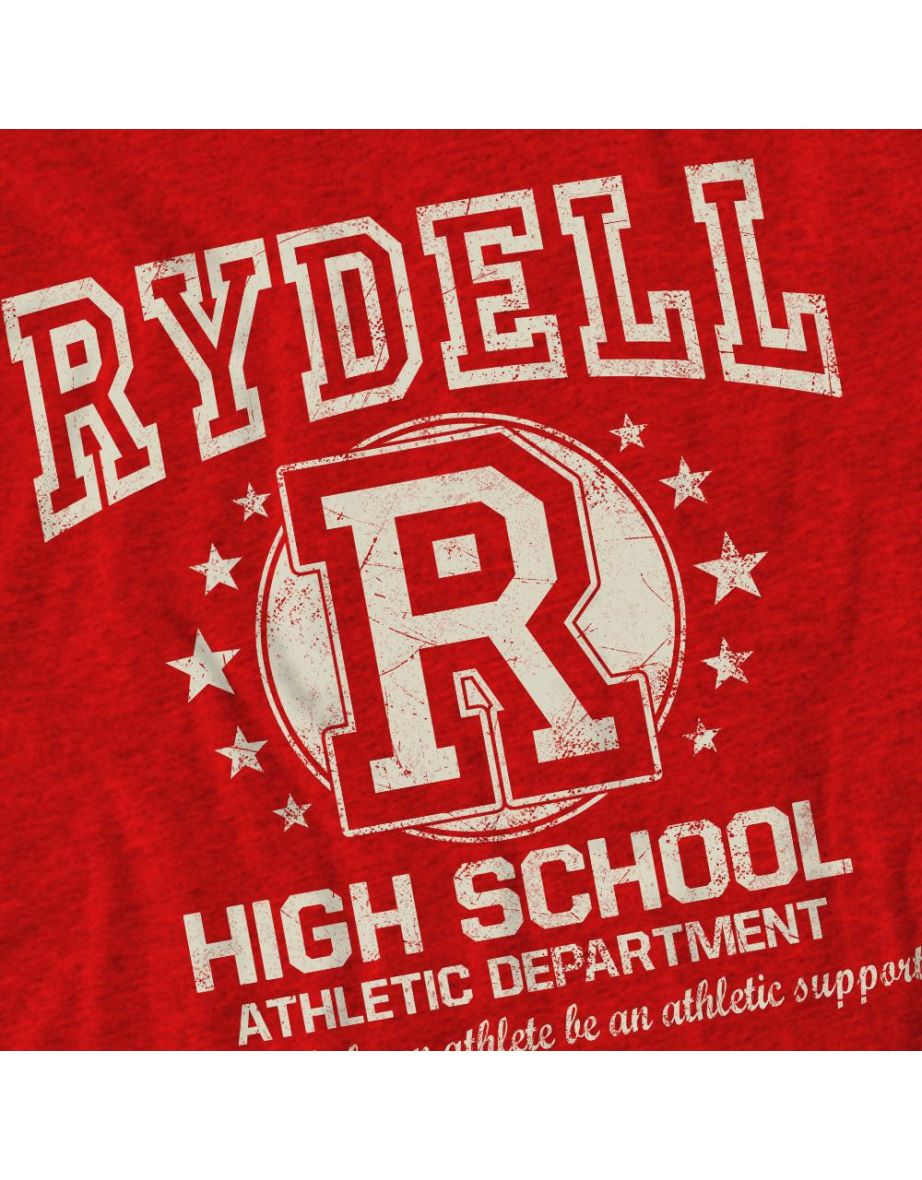 Grease Unisex Adult Rydell High T-Shirt - Red - 3