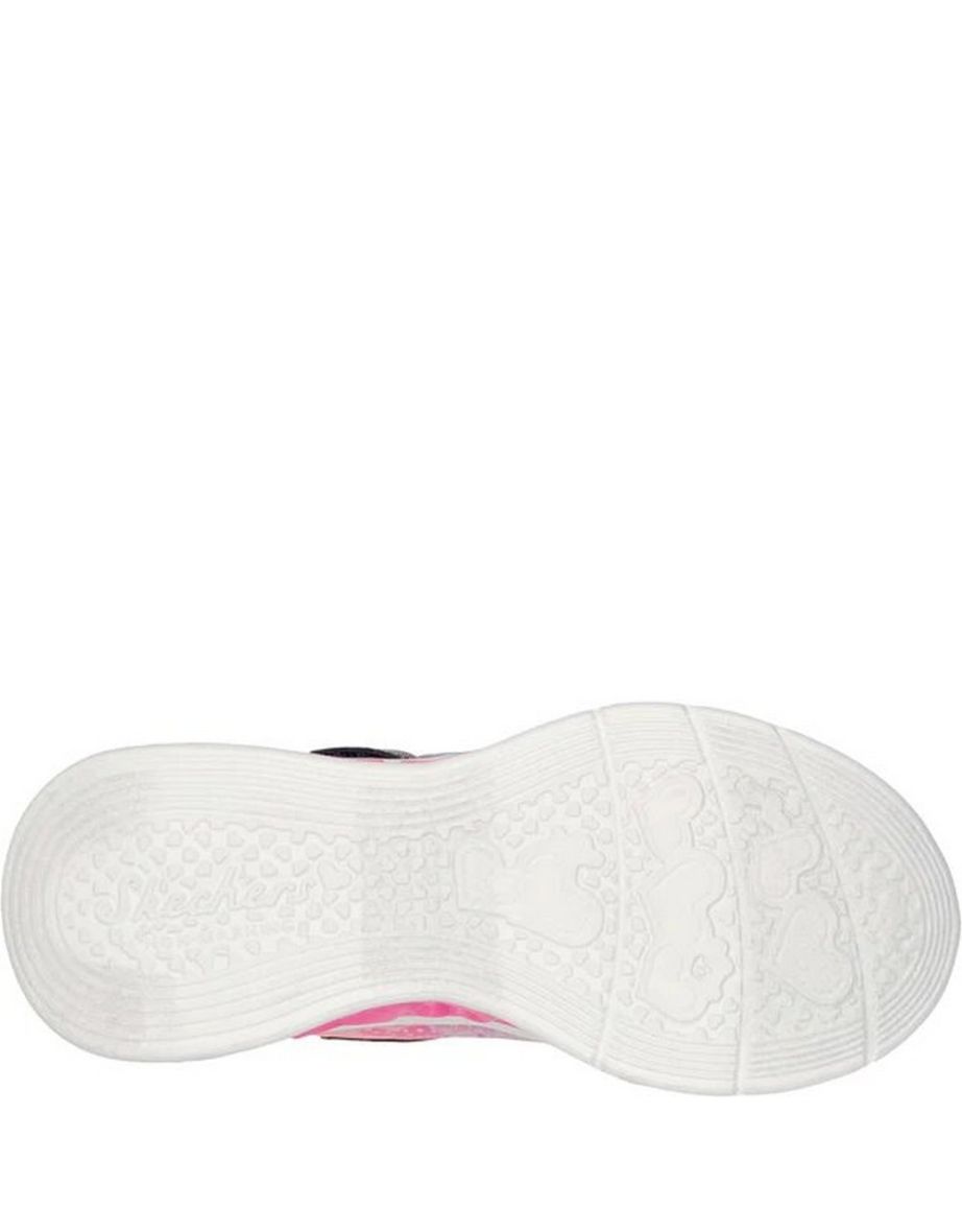 Skechers Girls Flutter Heart Lights Simply Love Trainers - Navy/Pink - 2