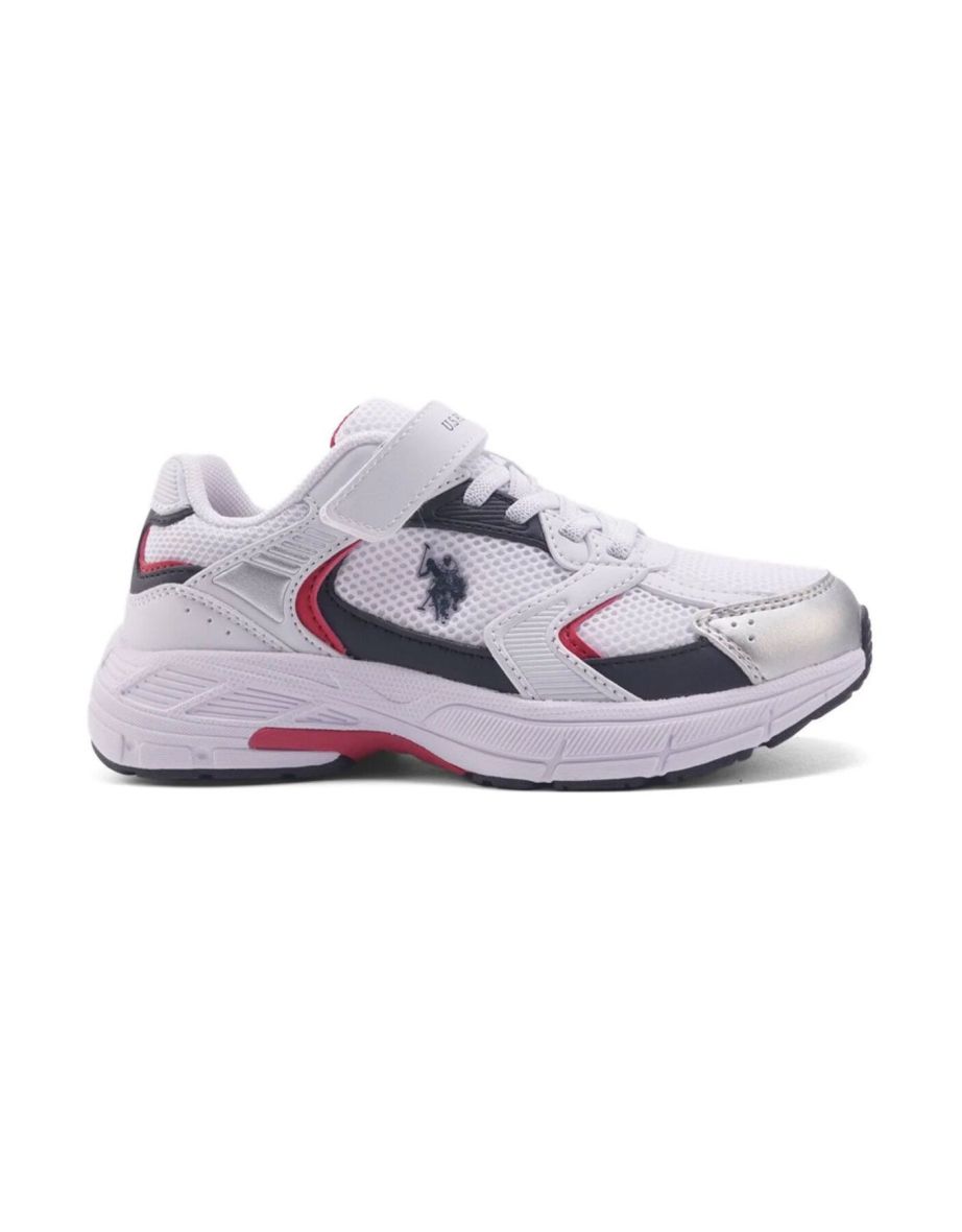 US POLO ASSN FELIX WHITE KIDS SNEAKER