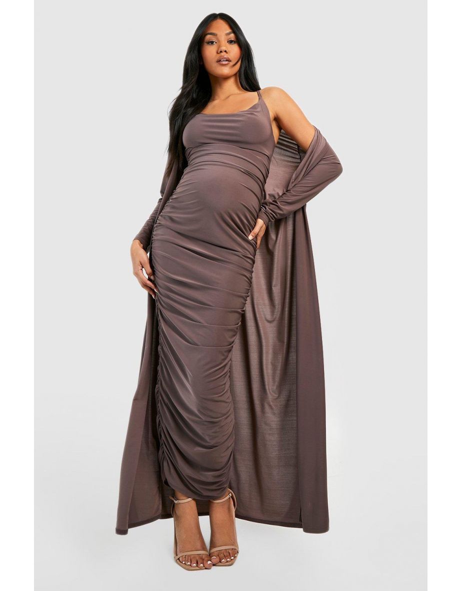 maternity duster coat