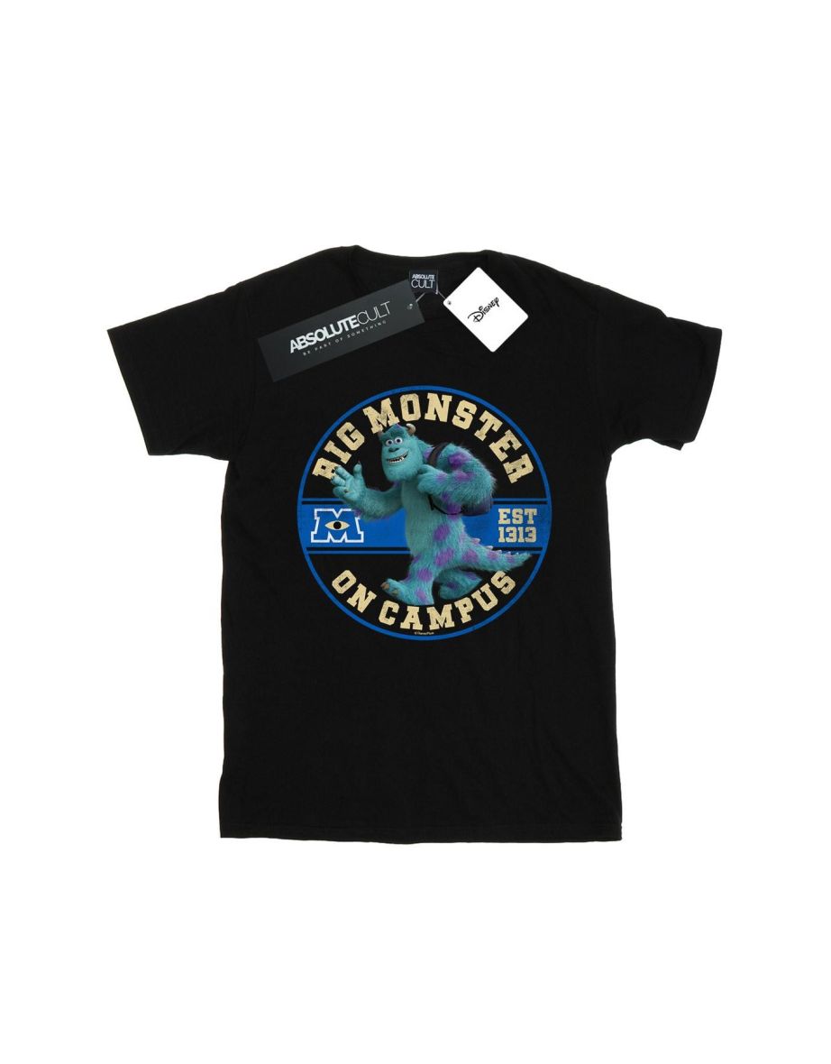 Disney Mens Monsters University Monster On Campus T-Shirt - Black