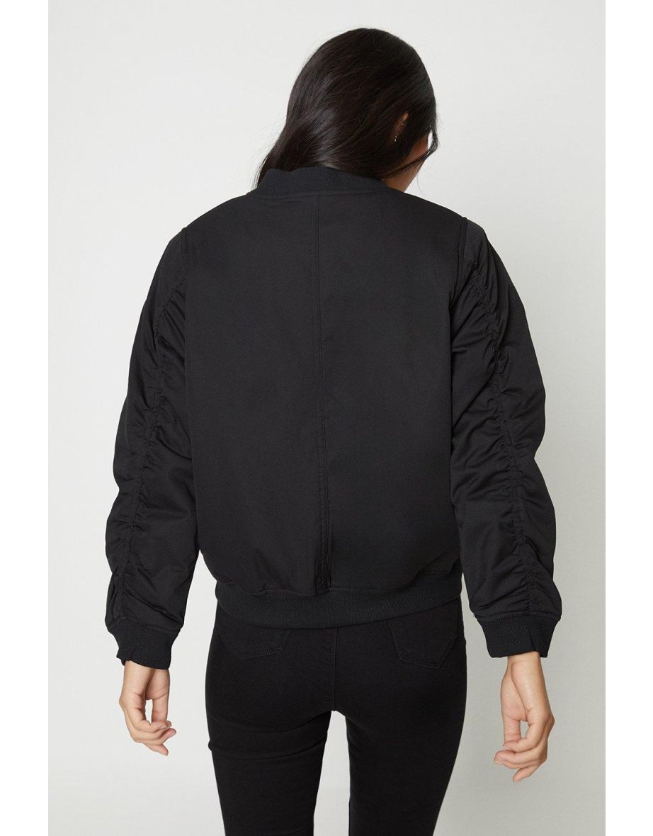 Petite Padded Bomber Jacket - 2