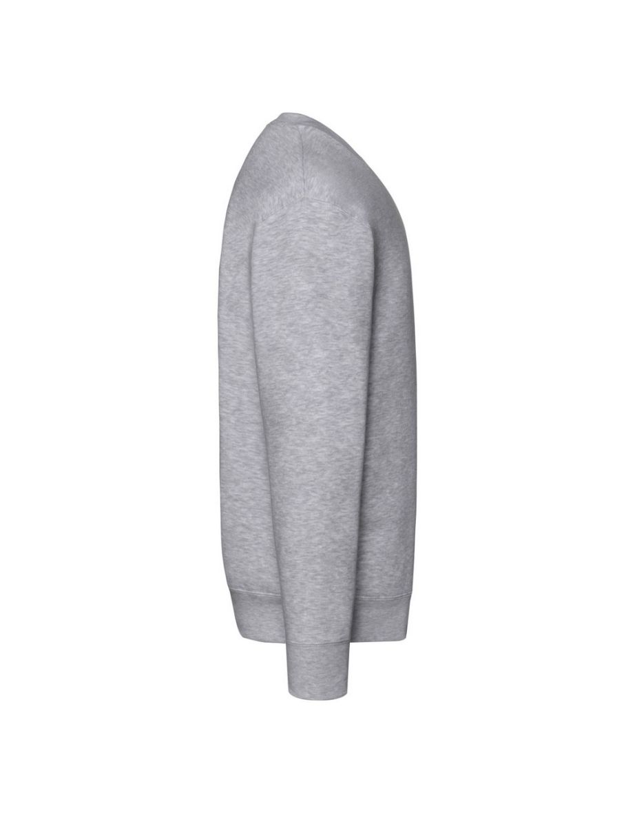 Fruit of the Loom Mens Premium Set-in Sweatshirt - Heather Grey - 2