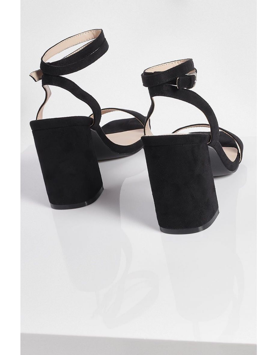 Wide Fit Two Part Block Heels - black - 3