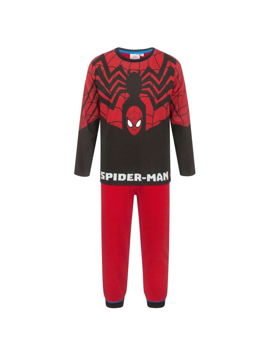 Spider-Man Boys Long Pyjama Set - Red/Black