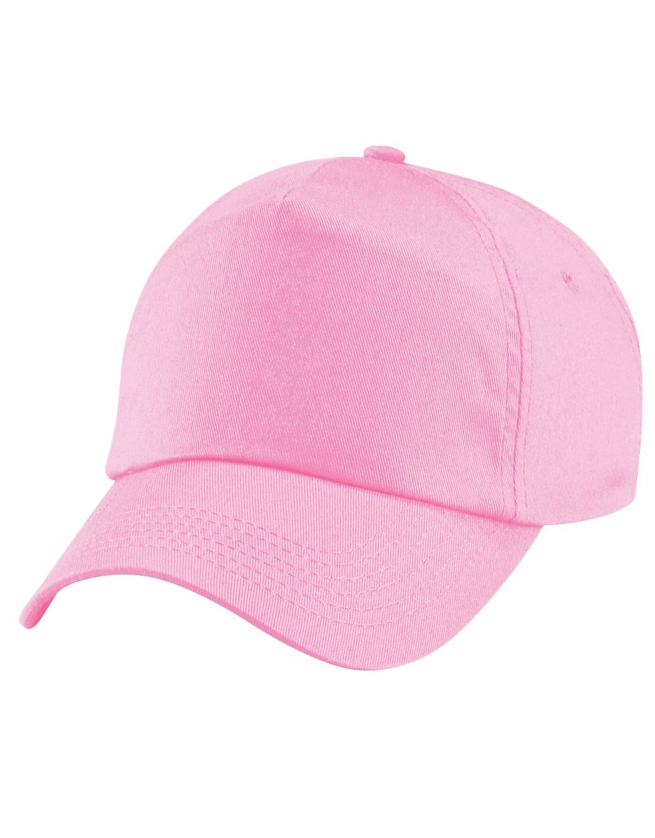 Beechfield Unisex Plain Original 5 Panel Baseball Cap - Classic Pink - 2