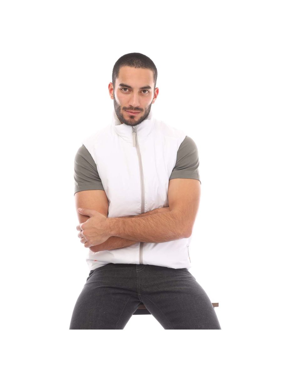 Men's Belstaff Nylon Challenger Gilet in White - 3