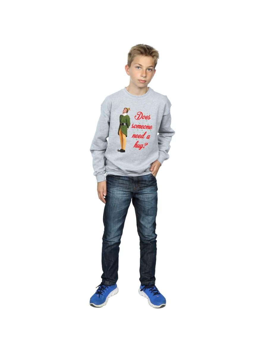 Elf Boys Hug Buddy Sweatshirt - Sports Grey - 3