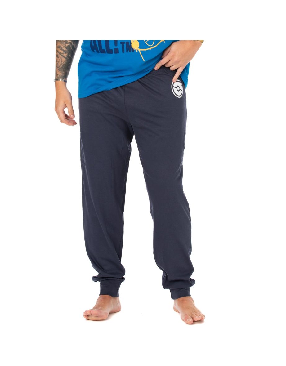 Pokemon Mens Gotta Catch Em All Long Pyjama Set - Blue/Navy Blue - 3