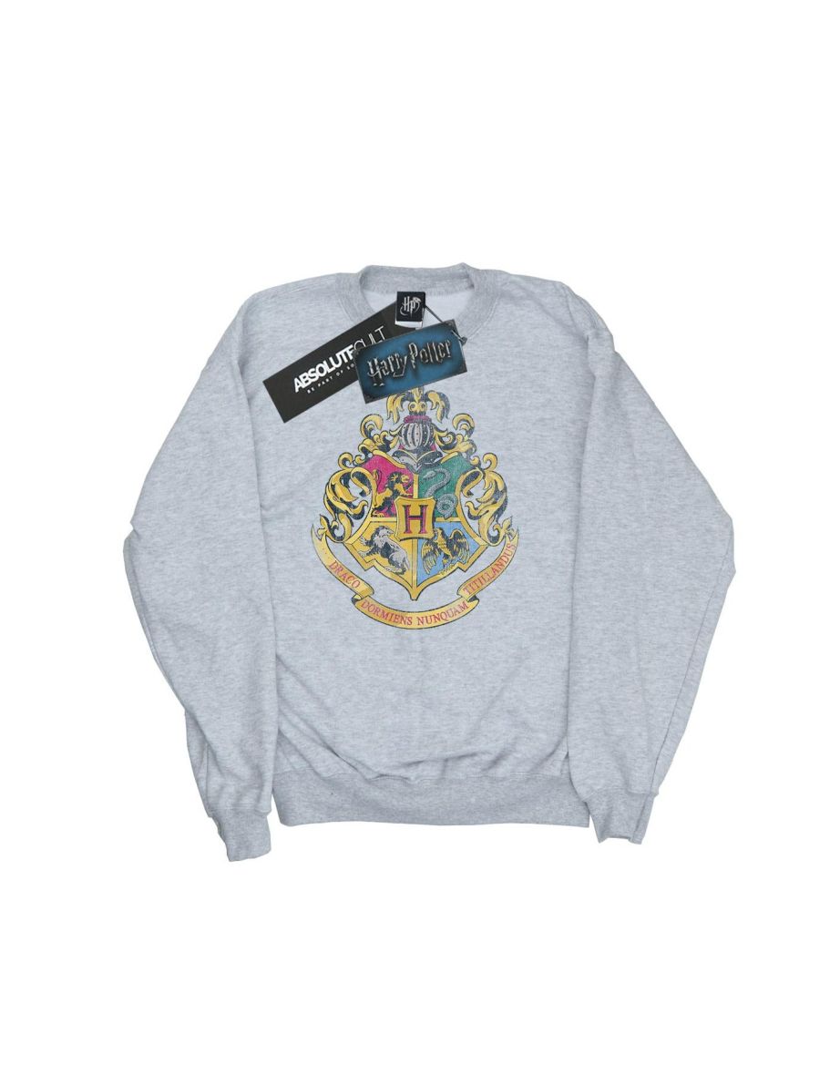 Harry Potter Girls Hogwarts Houses Cotton Sweatshirt - Sports Grey - 3