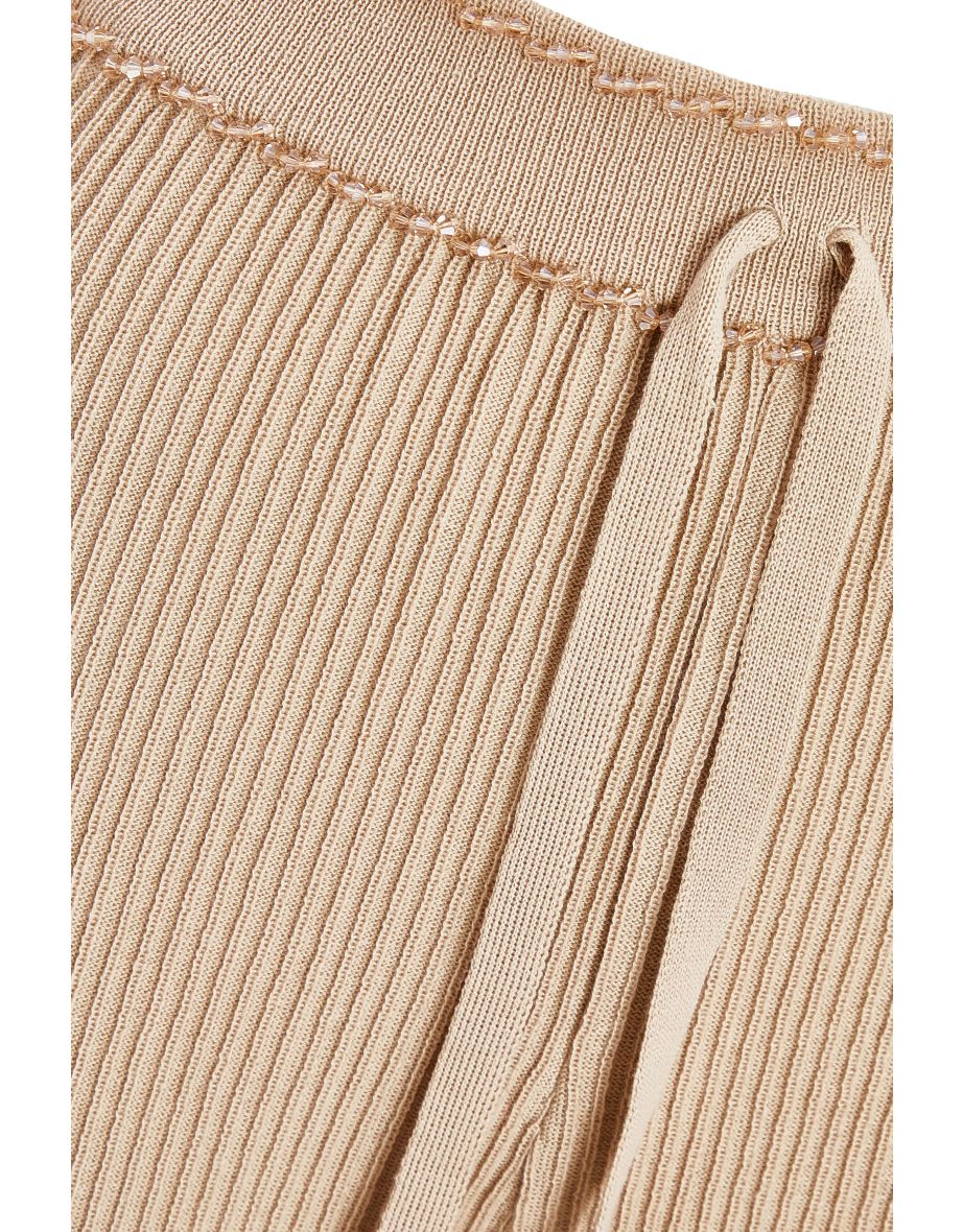 Stone Knit Beaded Trousers - 5