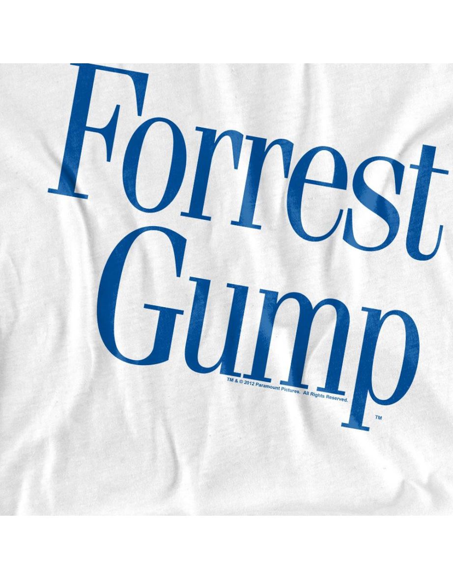 Forrest Gump Unisex Adult Logo T-Shirt - White - 3
