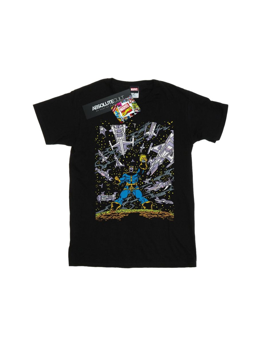 Marvel Boys Thanos Ships T-Shirt - Black - 1