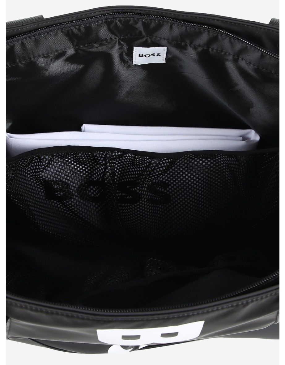 BOSS Baby Logo Print Changing Bag in Black (47cm) - 5