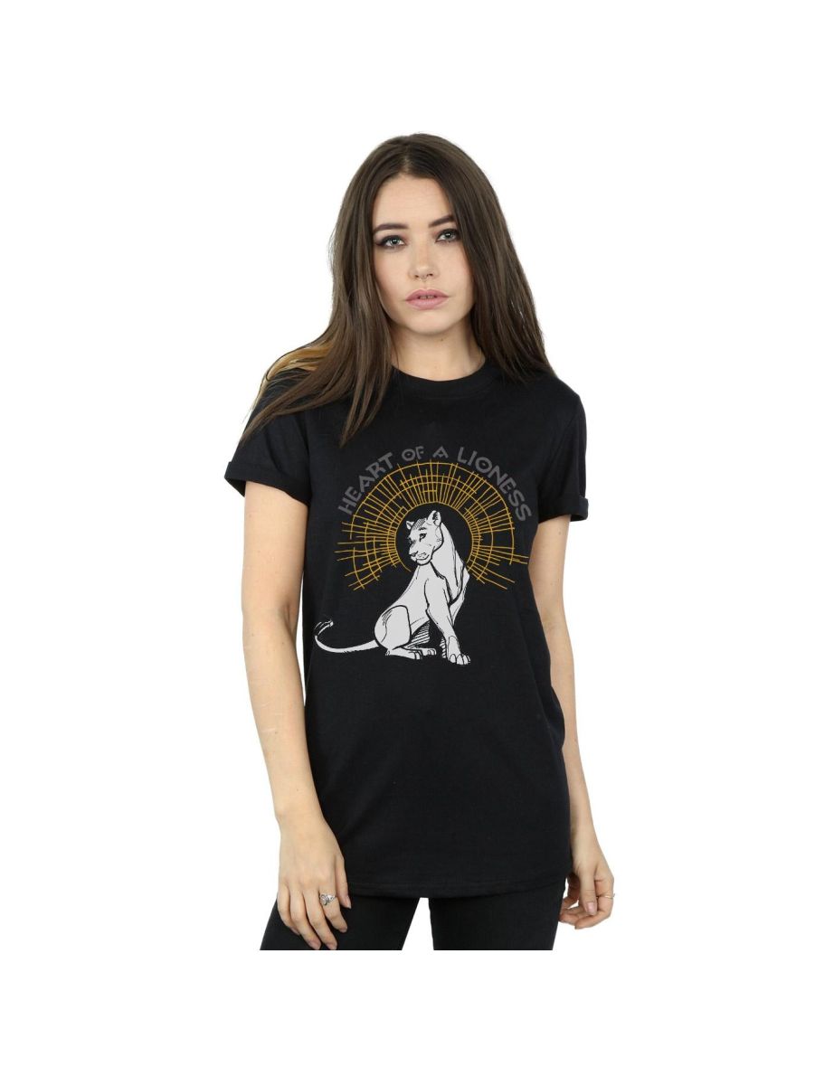 Disney Womens/Ladies The Lion King Movie Heart Of A Lioness Cotton Boyfriend T-Shirt