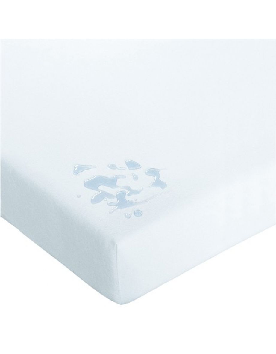 Fitted Fleece Mattress Protector with Water-Repellent and Stain-Resistant Treatment