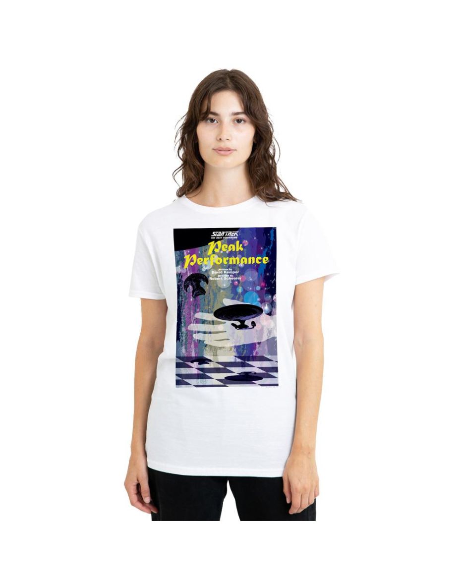 Star Trek Unisex Adult The Next Generation Season 2 Episode 21 T-Shirt - White