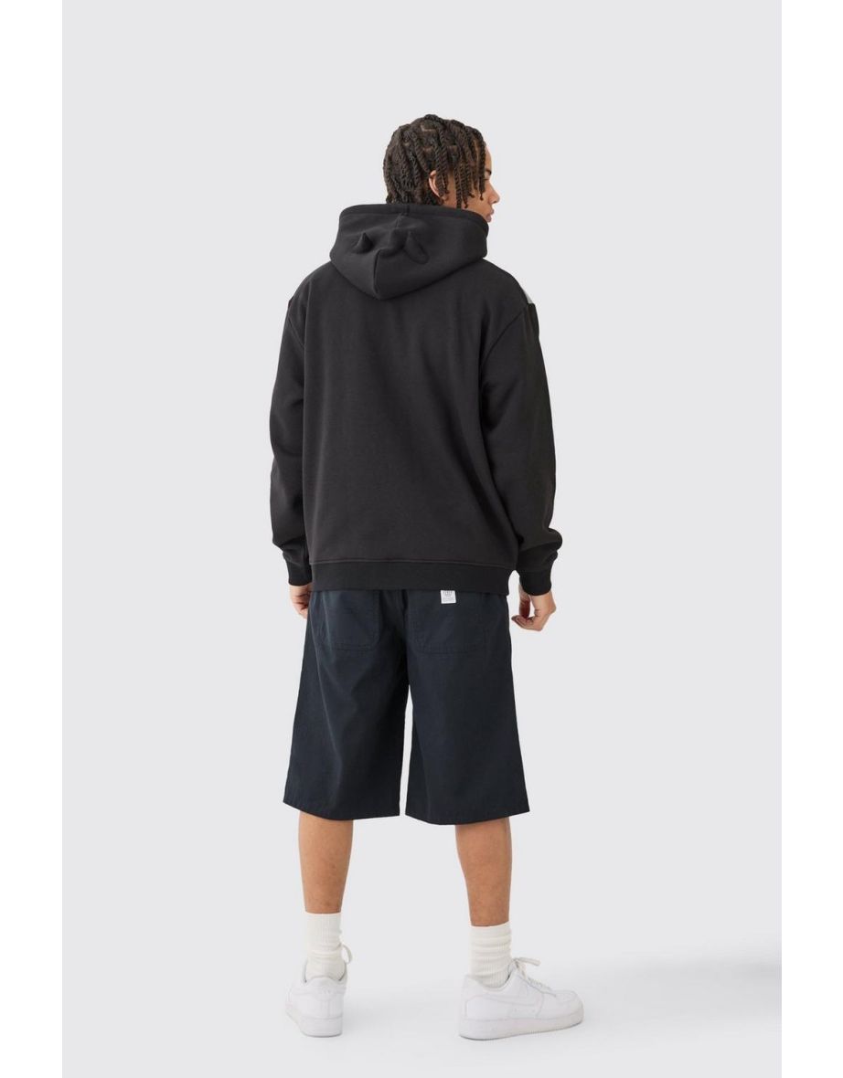 Oversized Batman Zip Up License Hoodie - 2