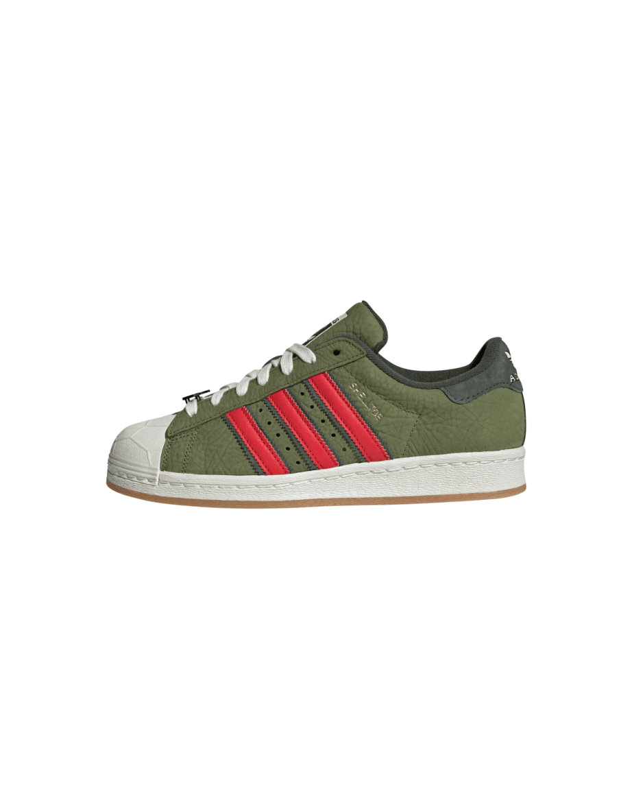Men's adidas Originals Teenage Mutant Ninja Turtles Superstar Trainers in Green - 11