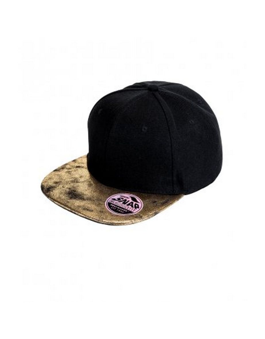 Result Mens Bronx Glitter Snapback Cap - Black/Gold