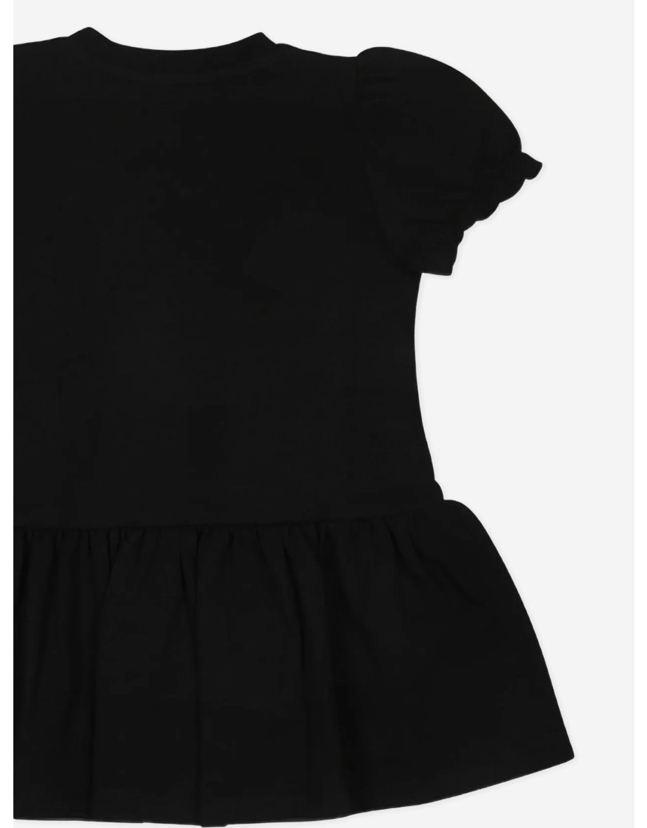 Baby Girls Teddy Bear Dress in Black - 3