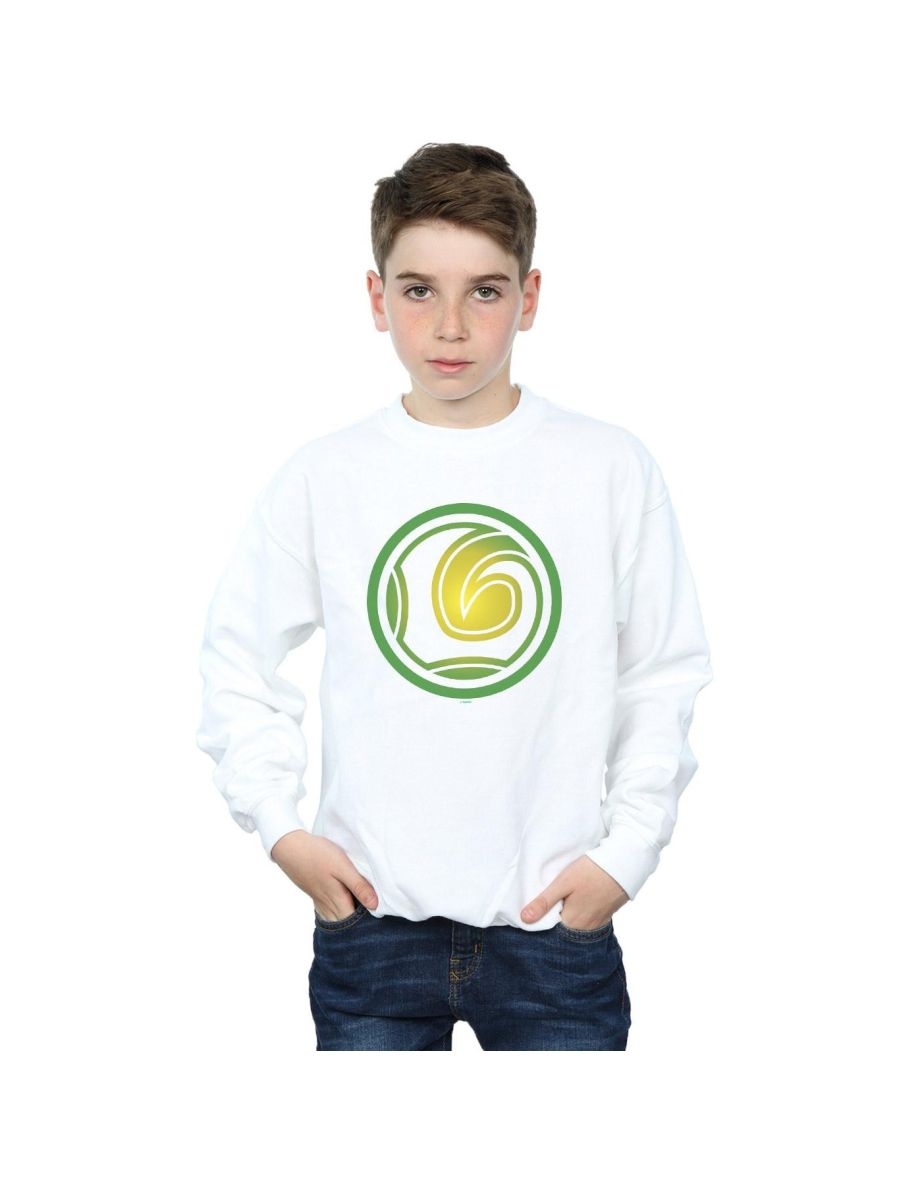 Marvel Boys Loki Symbol Sweatshirt - White