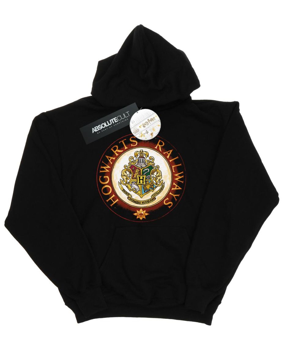 Harry Potter Girls Hogwarts Rail Hoodie - Black - 1
