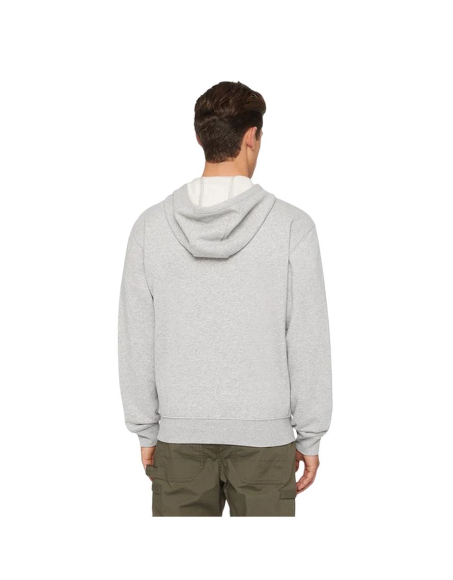 Dickies Mens Fleece Full Zip Hoodie - Heather Grey - 1