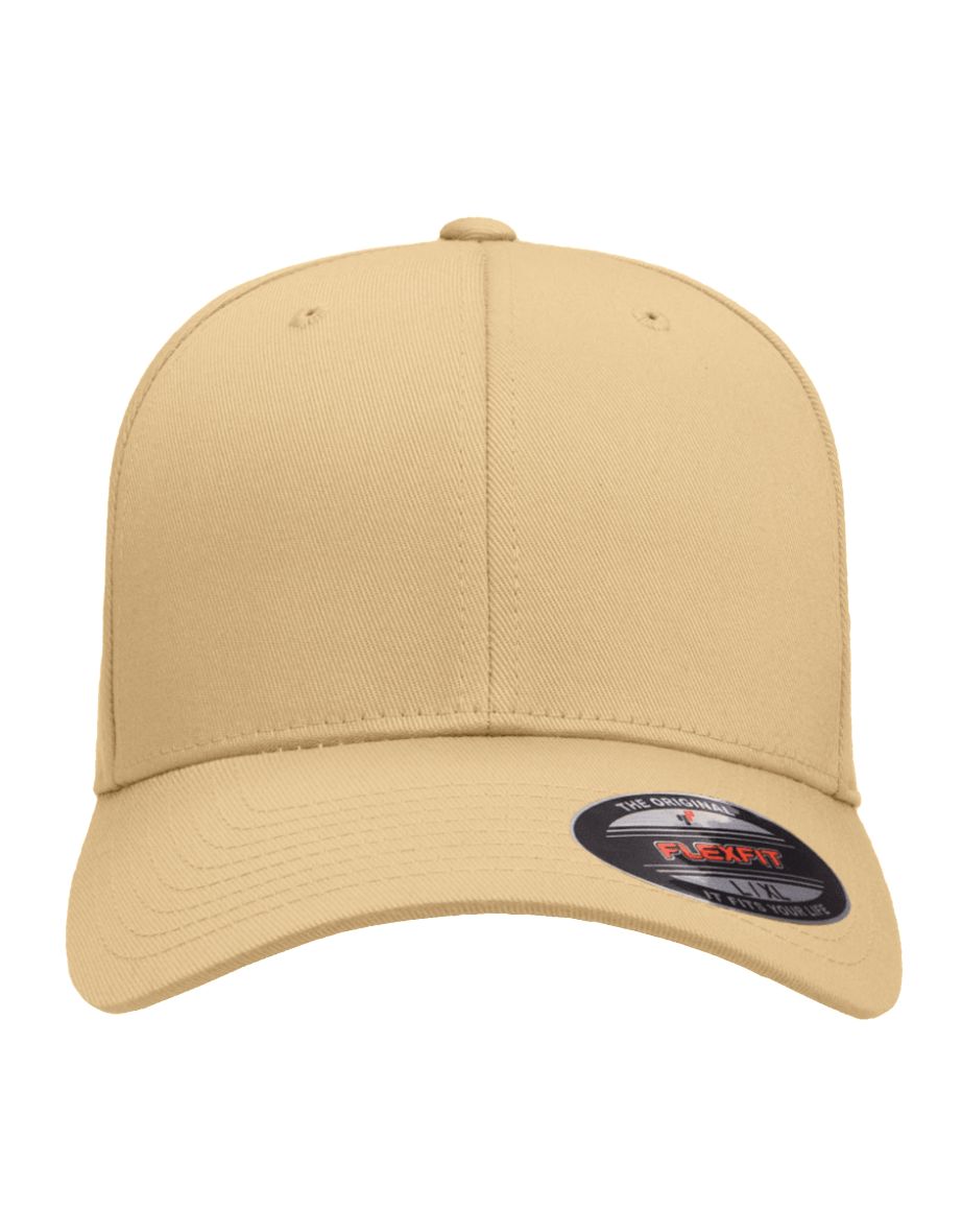 Yupoong Mens Flexfit Fitted Baseball Cap - Curry - 2