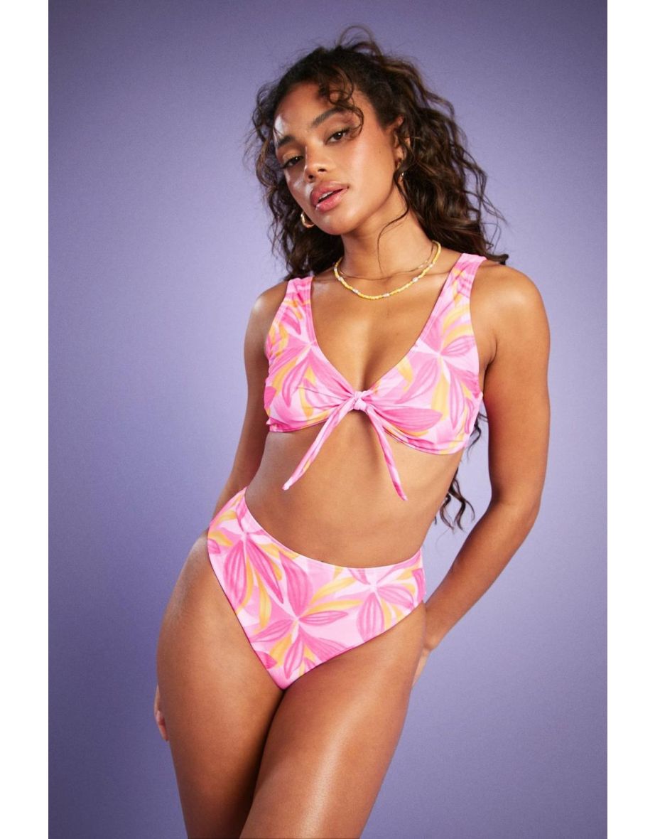 Mix & Match High Leg Bikini Brief - pink