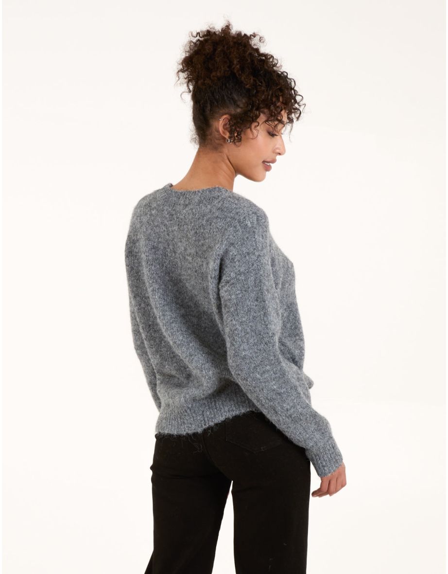 Embellished Heart Knit Jumper - 4