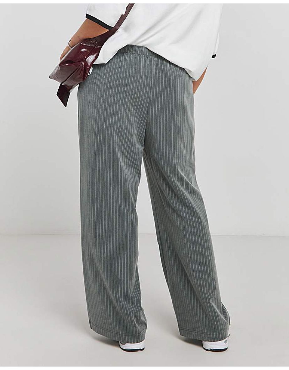 Drawcord Waist Wide Leg Trousers - 4
