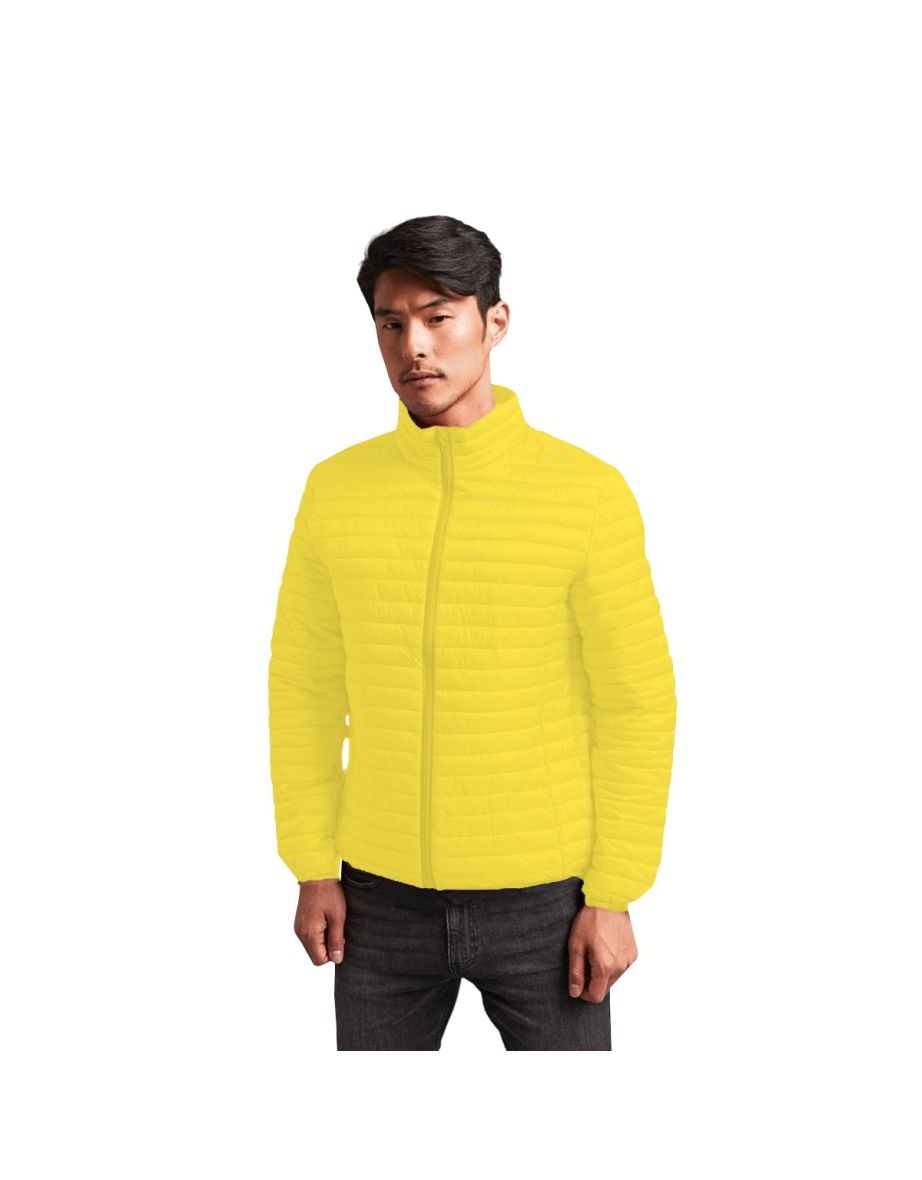 2786 Mens Tribe Fineline Padded Jacket - Bright Yellow - 1