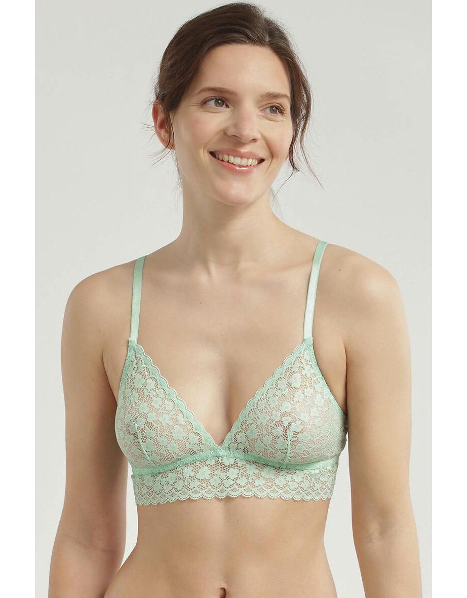 Daisy Lace Triangle Bra