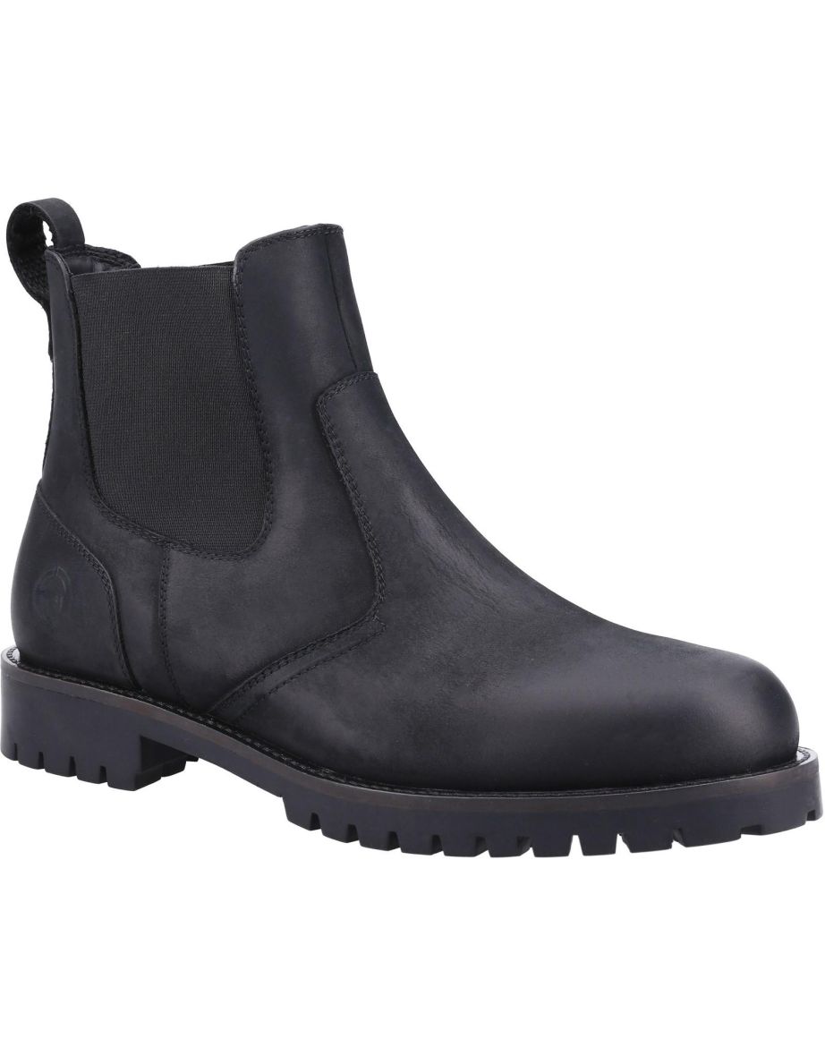 Cotswold Mens Bodicote Leather Chelsea Boots - Black